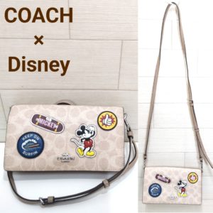 コーチ　ディズニー　ショルダーバッグ　ショルダーウォレット　財布